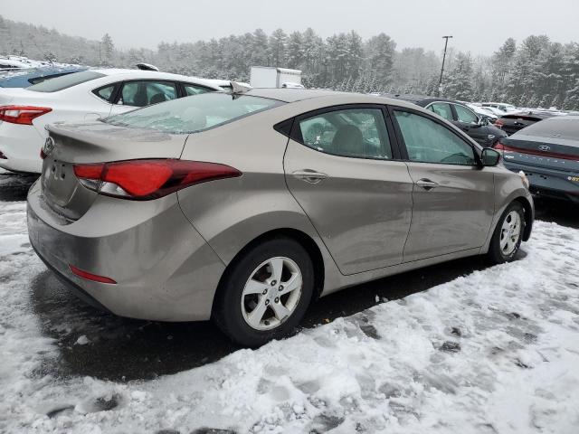 5NPDH4AE7EH524753 - 2014 HYUNDAI ELANTRA SE BEIGE photo 3