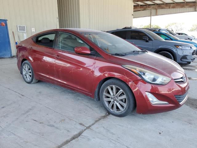 5NPDH4AE2GH655415 - 2016 HYUNDAI ELANTRA SE RED photo 4