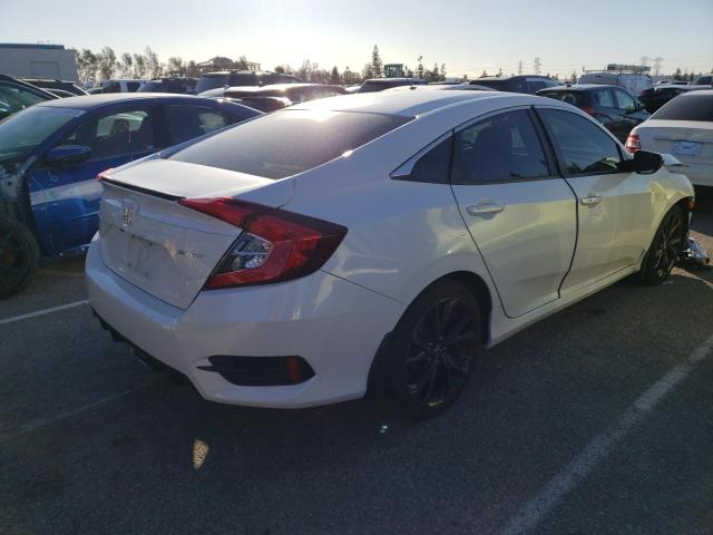 19XFC2F87LE214330 - 2020 HONDA CIVIC SPORT WHITE photo 3