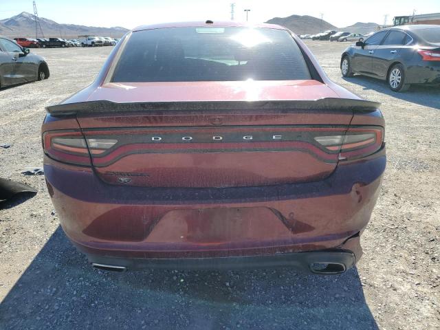 2C3CDXBG0JH196253 - 2018 DODGE CHARGER SXT BURGUNDY photo 6