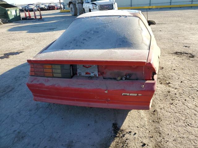 1G1FP23E1ML158885 - 1991 CHEVROLET CAMARO RS RED photo 6