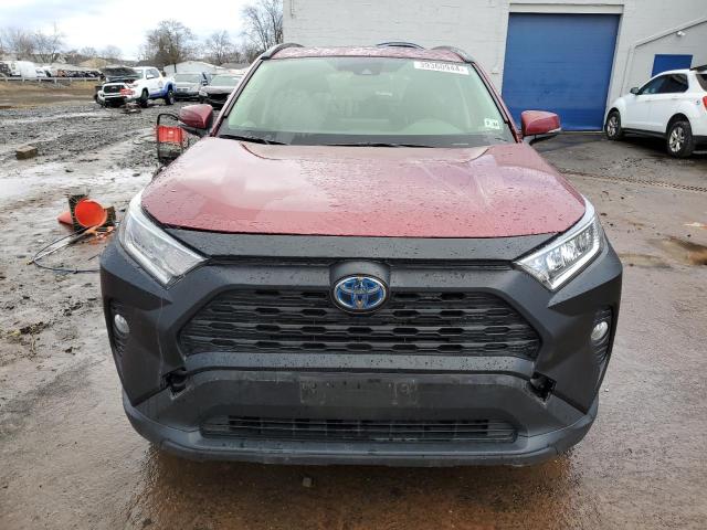 JTMRWRFV9KD017856 - 2019 TOYOTA RAV4 XLE BURGUNDY photo 5