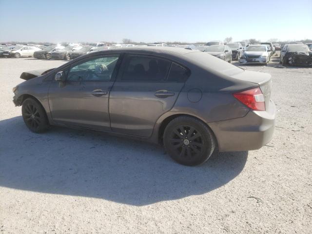 2HGFB2F95CH535526 - 2012 HONDA CIVIC EXL GRAY photo 2