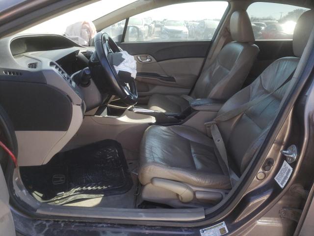 2HGFB2F95CH535526 - 2012 HONDA CIVIC EXL ნაცრისფერი ფოტო 7