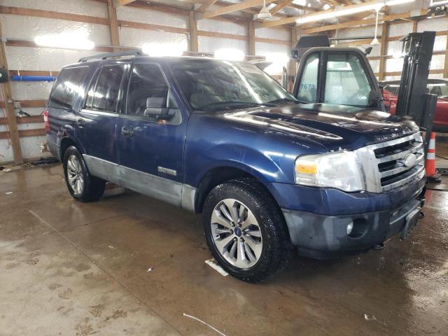 1FMFU16567LA63003 - 2007 FORD EXPEDITION XLT BLUE photo 4