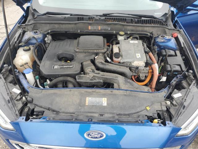 3FA6P0RU4HR359896 - 2017 FORD FUSION TITANIUM HEV BLUE photo 11