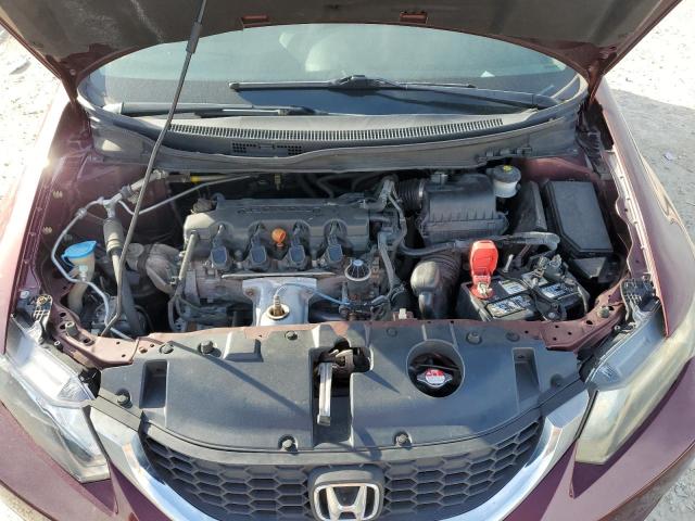 2HGFB2F51EH504094 - 2014 HONDA CIVIC LX MAROON photo 11