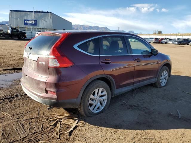 2HKRM4H55FH676457 - 2015 HONDA CR-V EX BURGUNDY photo 3