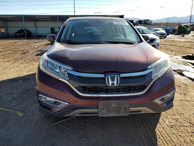 2HKRM4H55FH676457 - 2015 HONDA CR-V EX BURGUNDY photo 5