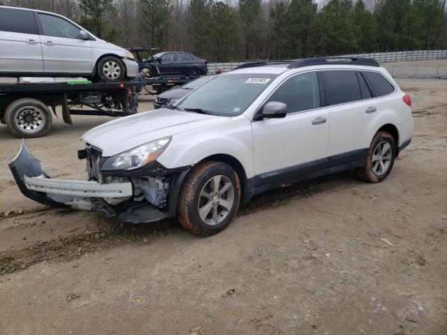 4S4BRCPC0E3220613 - 2014 SUBARU OUTBACK 2.5I LIMITED WHITE photo 1