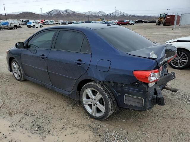5YFBU4EE9DP180101 - 2013 TOYOTA COROLLA BASE BLUE photo 2