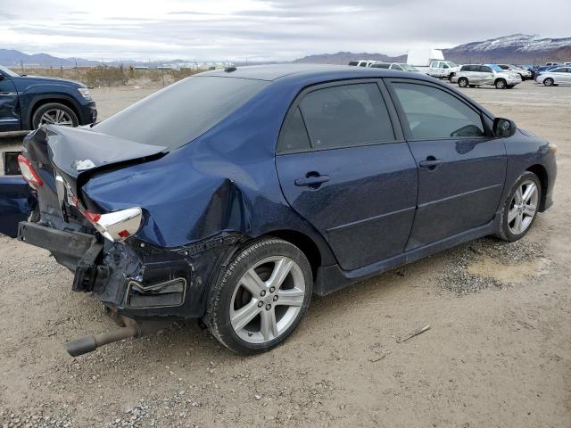 5YFBU4EE9DP180101 - 2013 TOYOTA COROLLA BASE BLUE photo 3