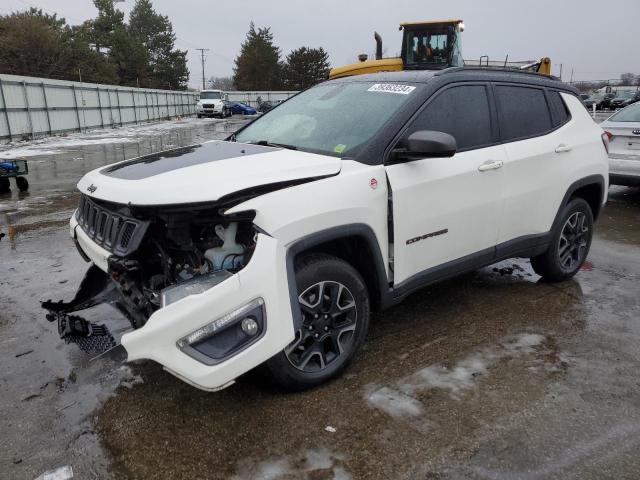 3C4NJDDB6KT594864 - 2019 JEEP COMPASS TRAILHAWK WHITE photo 1