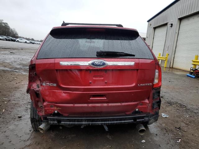 2FMDK3KC3EBB72268 - 2014 FORD EDGE LIMITED RED photo 6