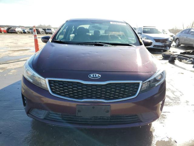 3KPFL4A74HE151513 - 2017 KIA FORTE LX BURGUNDY photo 5