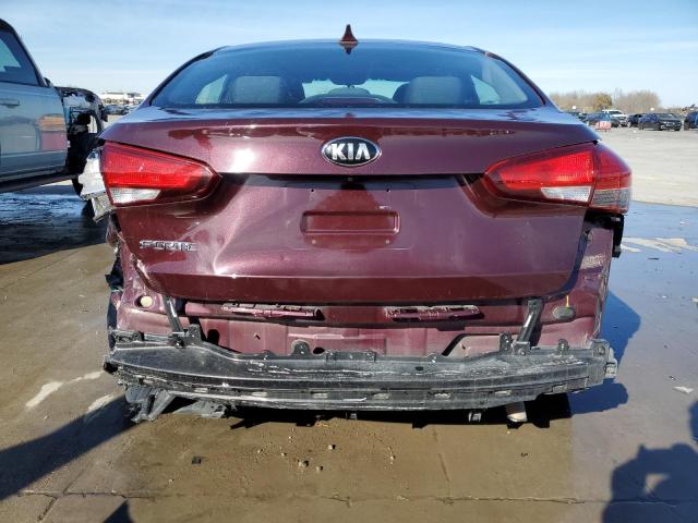 3KPFL4A74HE151513 - 2017 KIA FORTE LX BURGUNDY photo 6