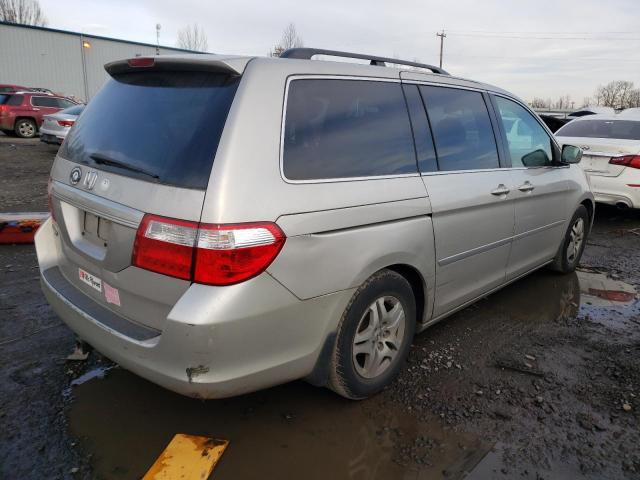 5FNRL38406B051192 - 2006 HONDA ODYSSEY EX SILVER photo 3