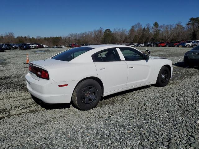 2C3CDXAG0EH209154 - 2014 DODGE CHARGER POLICE WHITE photo 3