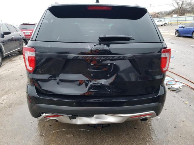 1FM5K7DH8HGA48370 - 2017 FORD EXPLORER XLT BLACK photo 6