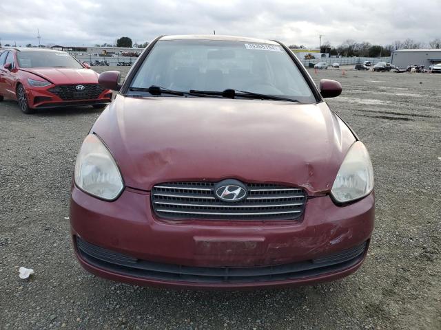 KMHCN4AC3AU420808 - 2010 HYUNDAI ACCENT GLS RED photo 5