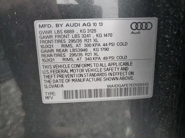 WA1DGAFE7ED008449 - 2014 AUDI Q7 PRESTIGE 灰色 照片 14