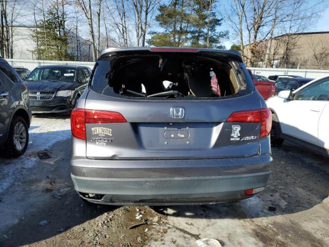 5FNYF6H58HB051148 - 2017 HONDA PILOT EXL GRAY photo 6