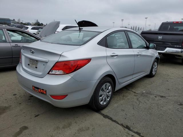 KMHCT4AE7HU254911 - 2017 HYUNDAI ACCENT SE SILVER photo 3