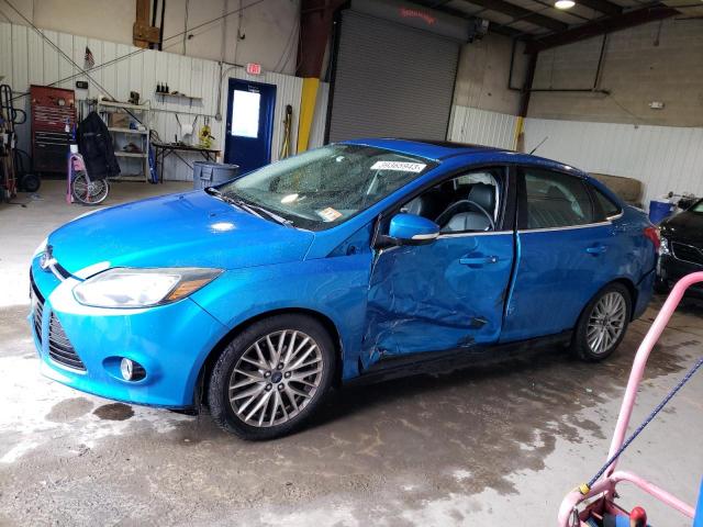 1FADP3J2XEL268175 - 2014 FORD FOCUS TITANIUM BLUE photo 1