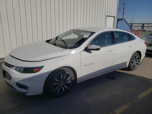 1G1ZE5ST2HF278736 - 2017 CHEVROLET MALIBU LT WHITE photo 1