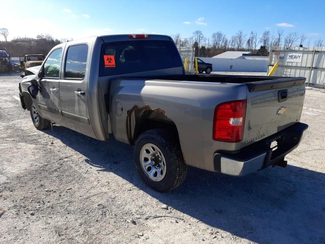 2GCEC13C271642534 - 2007 CHEVROLET SILVERADO C1500 CREW CAB SILVER photo 2