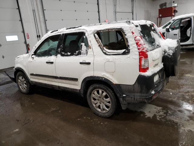 JHLRD78815C000936 - 2005 HONDA CR-V EX WHITE photo 2