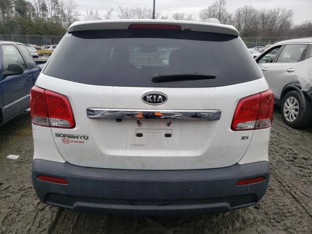 5XYKU3A17BG066869 - 2011 KIA SORENTO EX WHITE photo 6