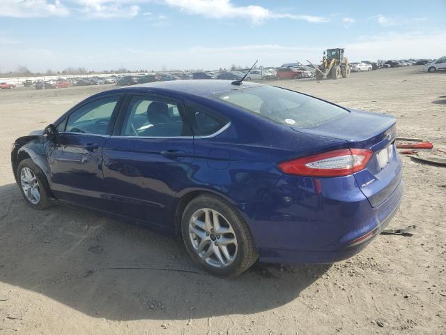 1FA6P0H76G5126793 - 2016 FORD FUSION SE BLUE photo 2