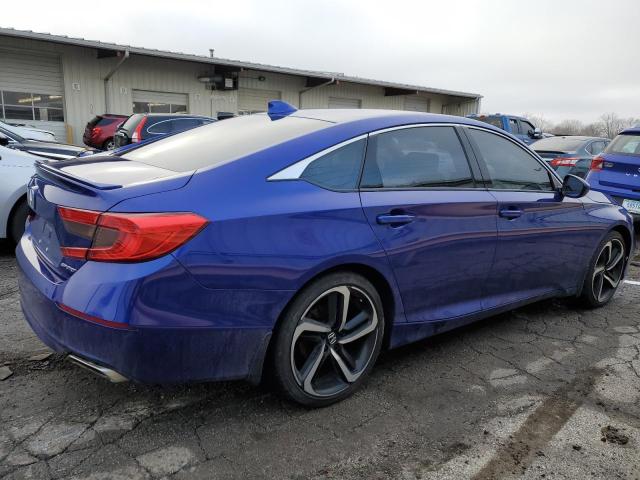 1HGCV1F34KA011247 - 2019 HONDA ACCORD SPORT BLUE photo 3