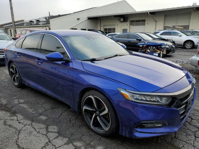 1HGCV1F34KA011247 - 2019 HONDA ACCORD SPORT BLUE photo 4