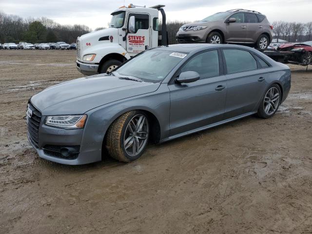 WAU44AFD1HN005516 - 2017 AUDI A8 L QUATTRO GRAY photo 1