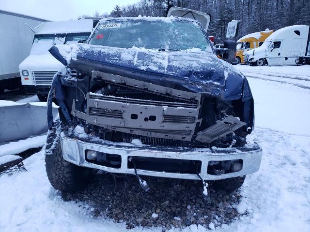 1FTWW3BR7AEA27027 - 2010 FORD F350 SUPER DUTY BLUE photo 5