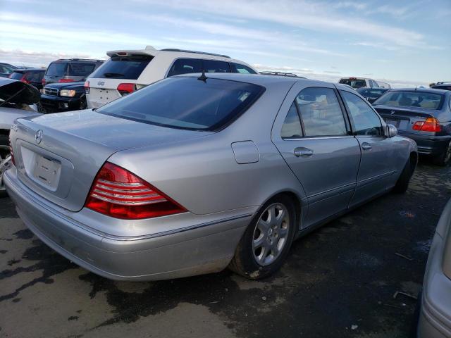WDBNG70J62A265505 - 2002 MERCEDES-BENZ S 430 SILVER photo 3