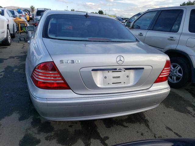 WDBNG70J62A265505 - 2002 MERCEDES-BENZ S 430 SILVER photo 6