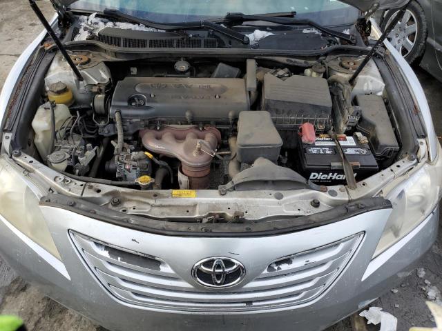 4T1BE46K87U158224 - 2007 TOYOTA CAMRY CE SILVER photo 11