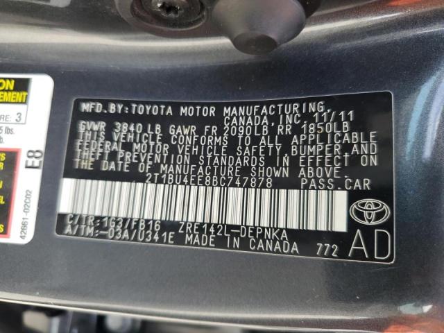 2T1BU4EE8BC747878 - 2011 TOYOTA COROLLA BASE 石墨色 照片 13