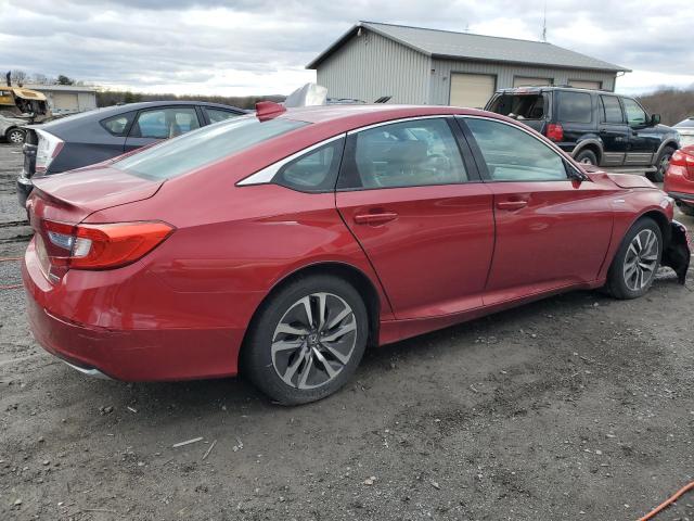 1HGCV3F19JA009468 - 2018 HONDA ACCORD HYBRID RED photo 3