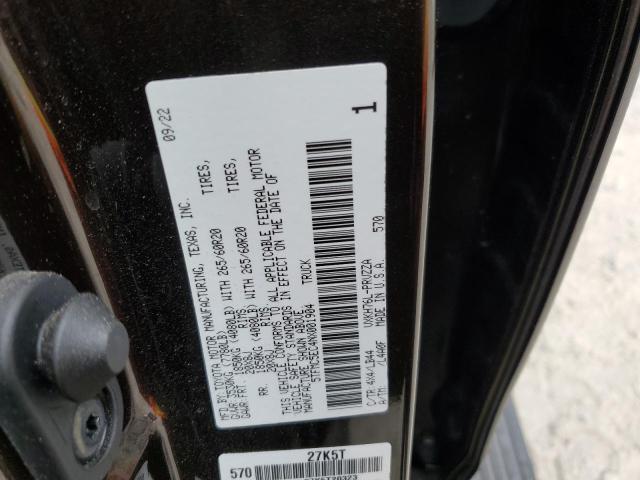 5TFMC5EC4NX001904 - 2022 TOYOTA TUNDRA CREWMAX PLATINUM Braun Foto 12