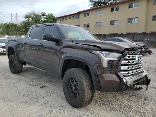 5TFMC5EC4NX001904 - 2022 TOYOTA TUNDRA CREWMAX PLATINUM BROWN photo 4