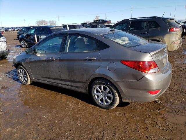 KMHCT4AE1EU647086 - 2014 HYUNDAI ACCENT GLS GRAY photo 2