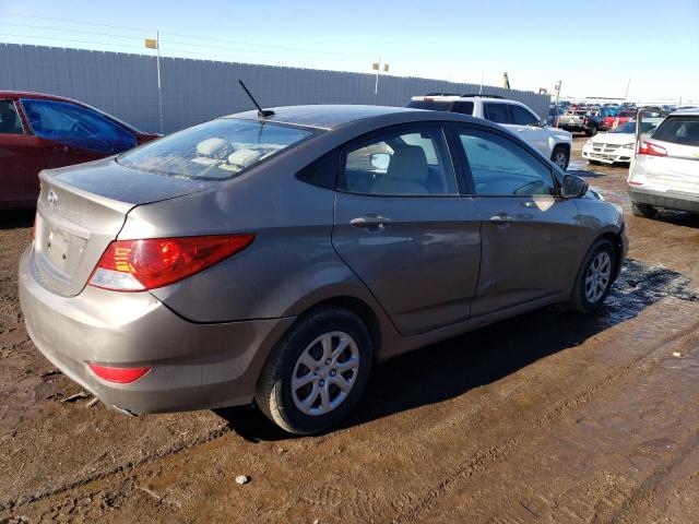 KMHCT4AE1EU647086 - 2014 HYUNDAI ACCENT GLS GRAY photo 3