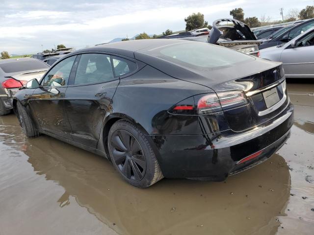 5YJSA1E57NF475539 - 2022 TESLA MODEL S შავი ფოტო 2