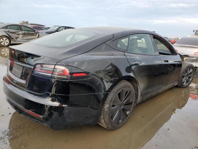 5YJSA1E57NF475539 - 2022 TESLA MODEL S შავი ფოტო 3