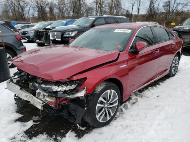 1HGCV3F40MA010412 - 2021 HONDA ACCORD HYBRID EX RED photo 1