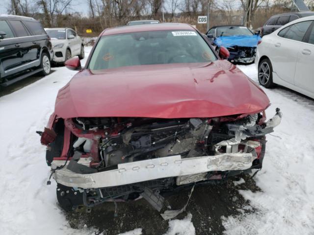 1HGCV3F40MA010412 - 2021 HONDA ACCORD HYBRID EX RED photo 5